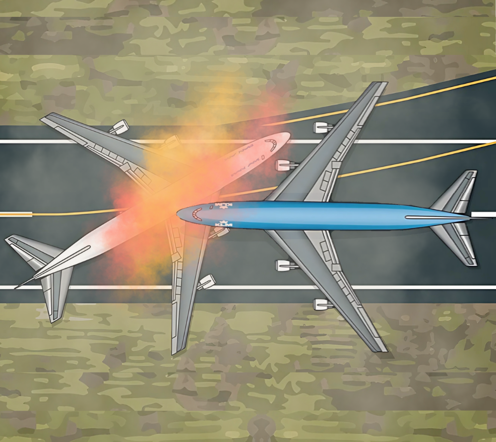 Birds Eye View of Tenerife Disaster